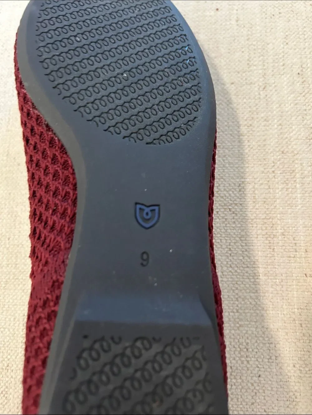 Rothy's Women's The Ballet Flat With Bows in Berry Mesh, Size 9, NWOT